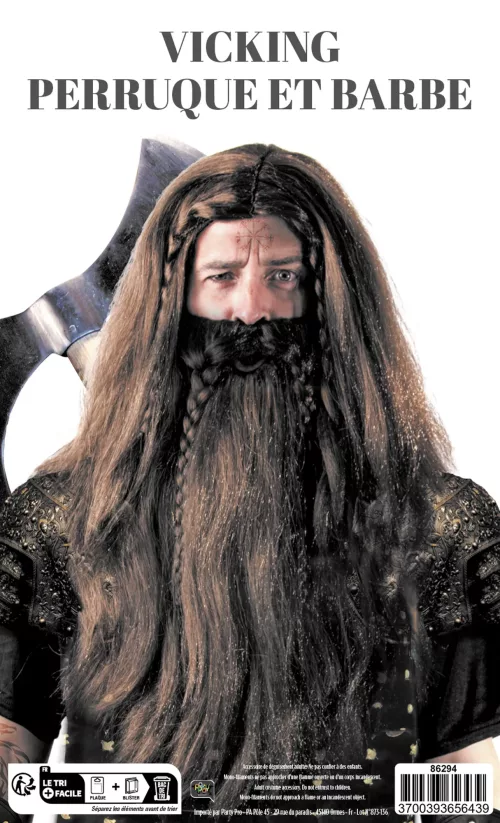 PERRUQUE ET BARBE VIKING – Image 2