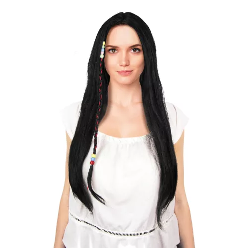 PERRUQUE HIPPIE NOIRE – Image 2