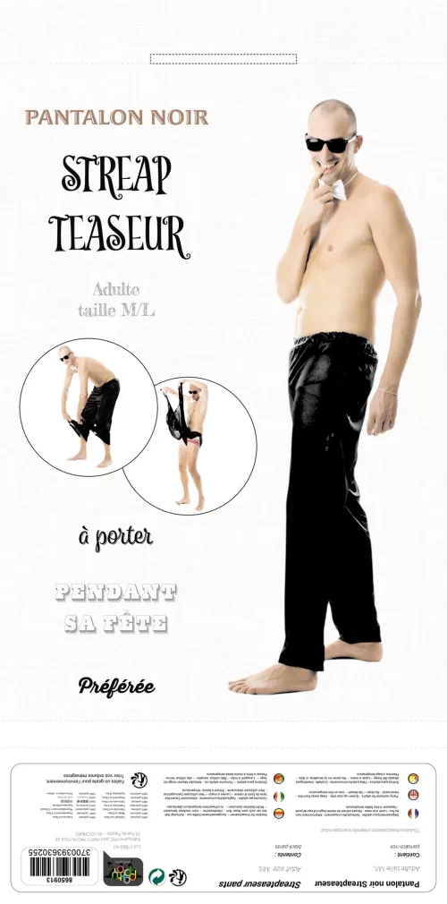 PANTALON STRIPTEASEUR NOIR – Image 4