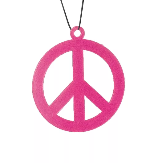 PENDENTIF HIPPIE ROSE FLUO 8.5 CM – Image 2