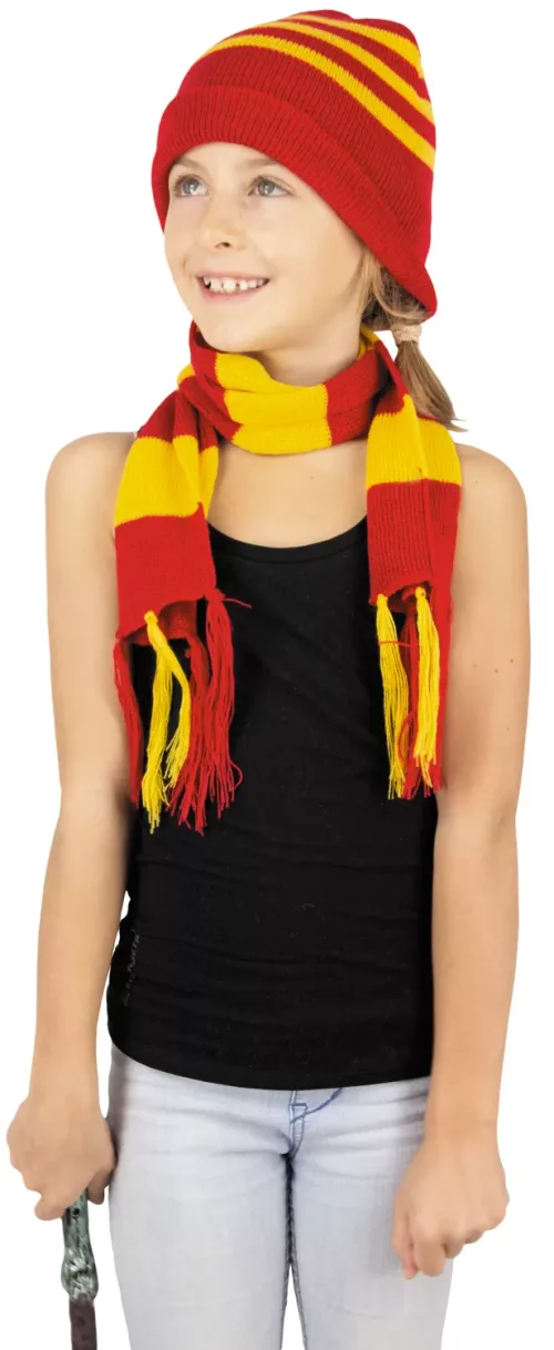 BONNET ET ECHARPE RAYES EN TRICOT – Image 2