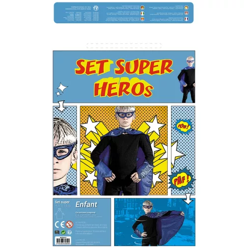 SET SUPER HEROS ENFANT BLEU – Image 4