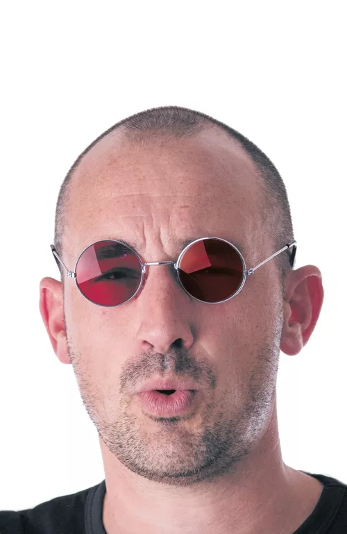 LUNETTES HIPPY ROUGES