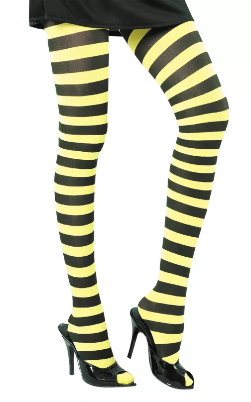 COLLANT RAYE NOIR/JAUNE