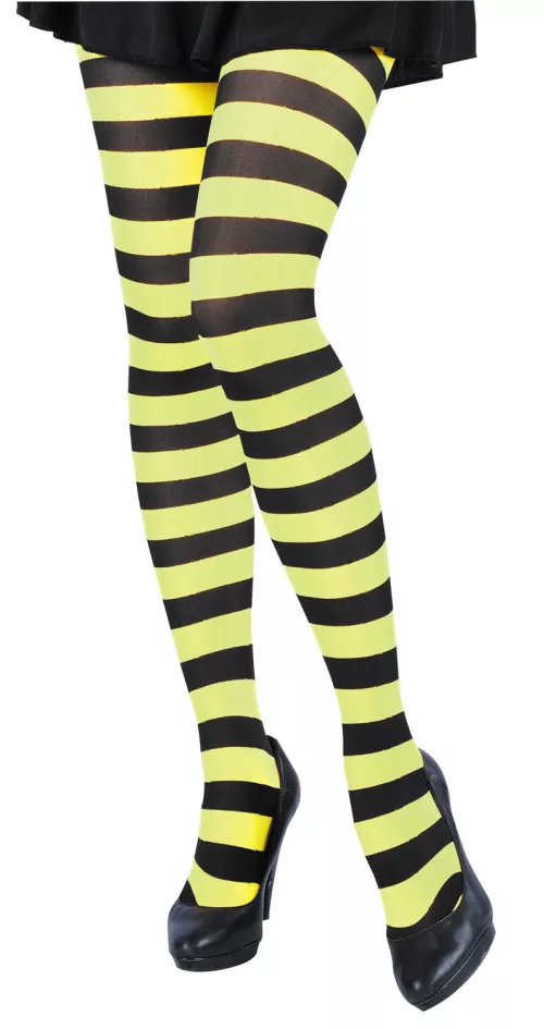 COLLANT RAYE NOIR/JAUNE – Image 2