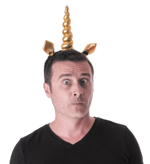 SERRE TETE LICORNE DOREE – Image 2