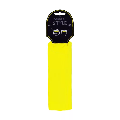 BANDEAU 80'S JAUNE FLUO – Image 2