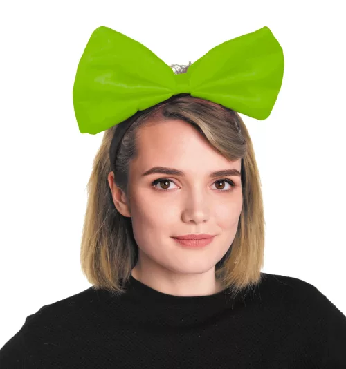 SERRE TETE NOEUD VERT FLUO