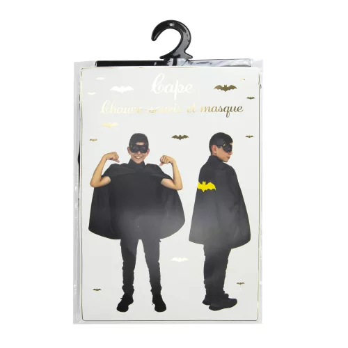 CAPE CHAUVE SOURIS ENFANT + MASQUE – Image 6