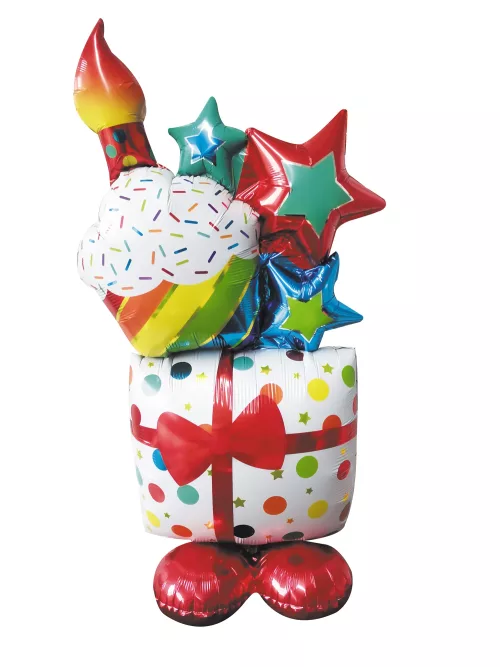 BALLON MYLAR BIRTHDAY GIFT MULTICOLORE