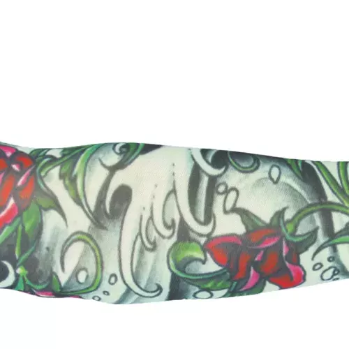 MANCHE TATOUEE RED ROSES