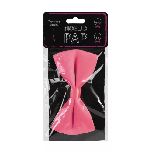 NOEUD PAPILLON ROSE FLUO – Image 2