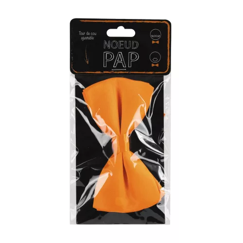 NOEUD PAPILLON ORANGE FLUO – Image 2
