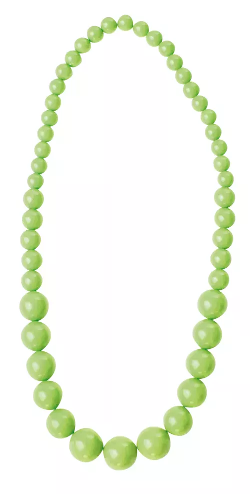 COLLIER PERLE NEON VERT – Image 2