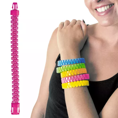 BRACELET ZIP ROSE