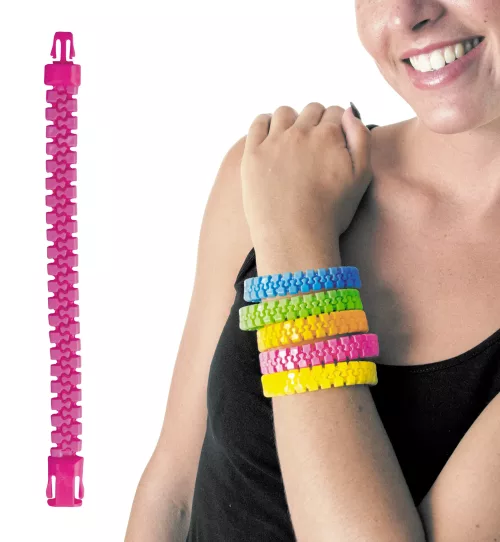BRACELET ZIP ROSE