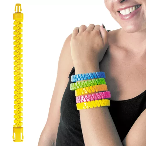 BRACELET ZIP JAUNE