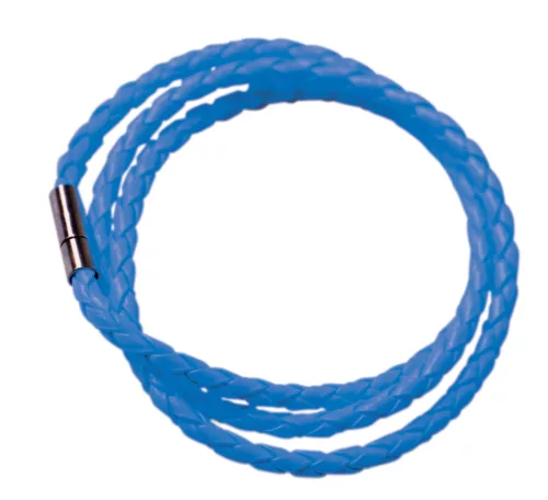 BRACELET TRESSE NEON BLEU – Image 2