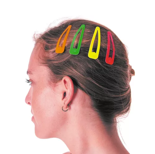 SET DE 4 BARRETTES A CHEVEUX NEON