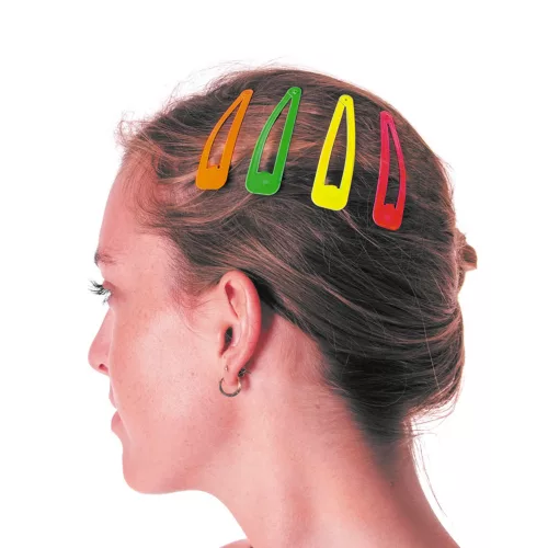 SET DE 4 BARRETTES A CHEVEUX NEON