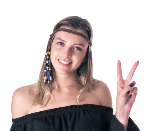 HEADBAND HIPPY AVEC PERLES