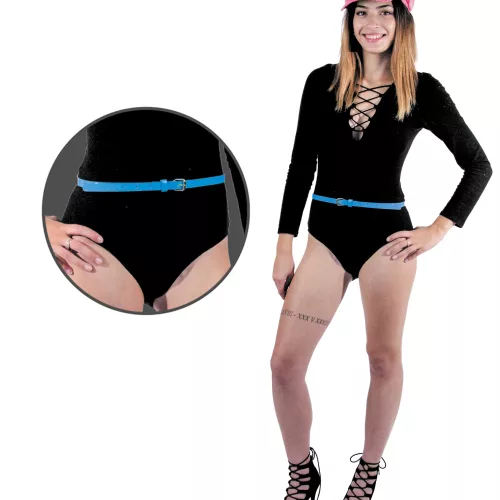 CEINTURE FLUO BLEUE