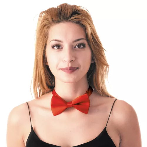 NOEUD PAPILLON ROUGE 12X7 CM
