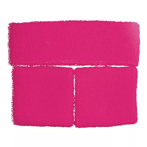 SET BANDEAU ET POIGNETS EPONGE NEON ROSE – Image 2