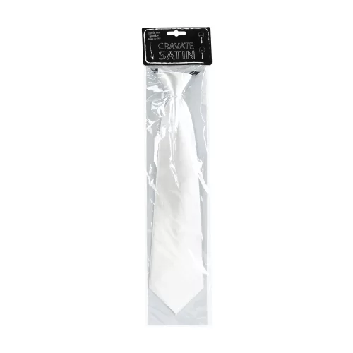 CRAVATE SATIN BLANCHE – Image 2