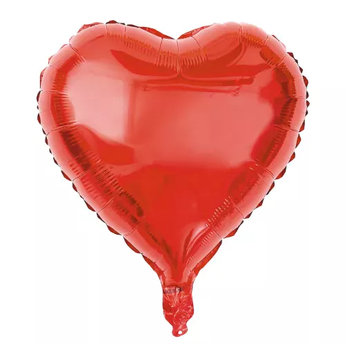 BALLON MYLAR COEUR ROUGE