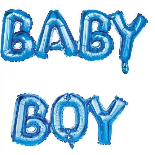 BALLONS MYLAR LETTRES BABY BOY
