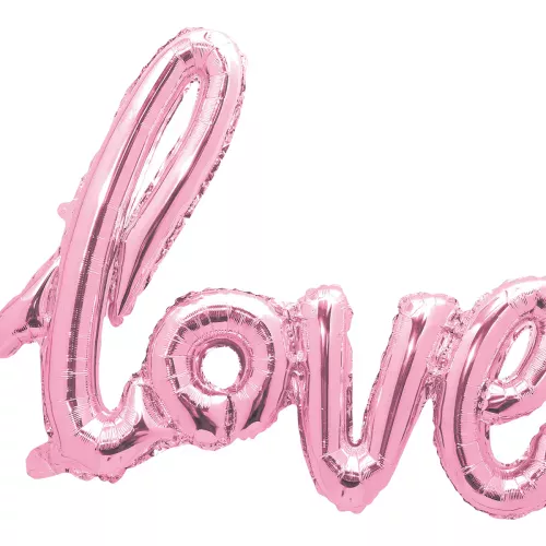 BALLON MYLAR LOVE ROSE PASTEL