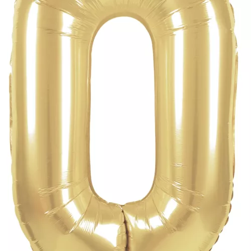 BALLON MYLAR CHIFFRE 0 OR 86CM