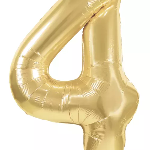 BALLON MYLAR CHIFFRE 4 OR 86CM