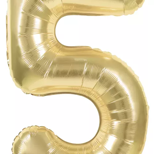 BALLON MYLAR CHIFFRE 5 OR 86CM