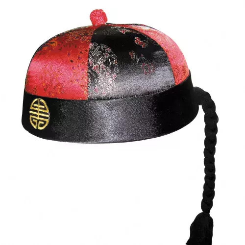 CHAPEAU MANDARIN AVEC NATTES