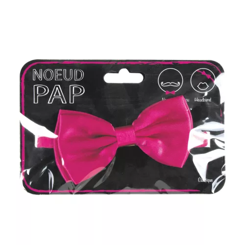 NOEUD PAP SATIN 8CM X 4CM ROSE – Image 2