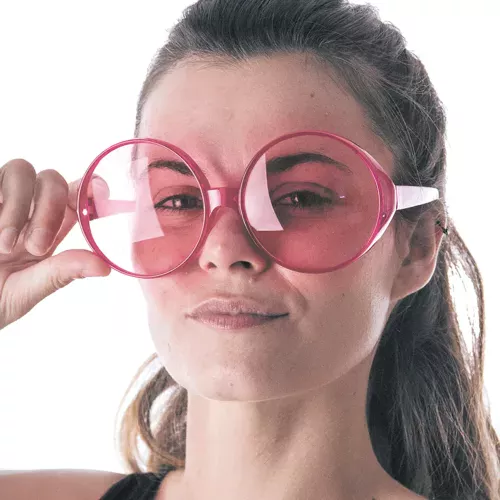 LUNETTES HIPPY ROSES GEANTES