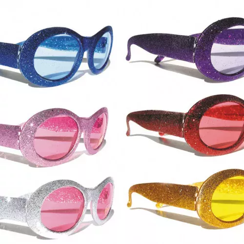 LUNETTES PAILLETTE 6 COUL ASS