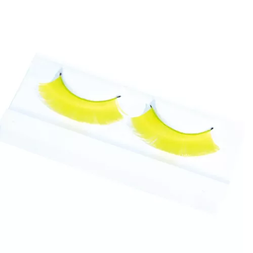 FAUX CILS NEON JAUNE