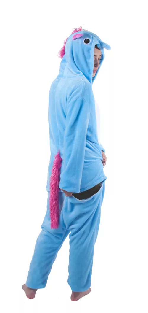 COSTUME KIGURUMI LICORNE BLEUE ADULTE – Image 2