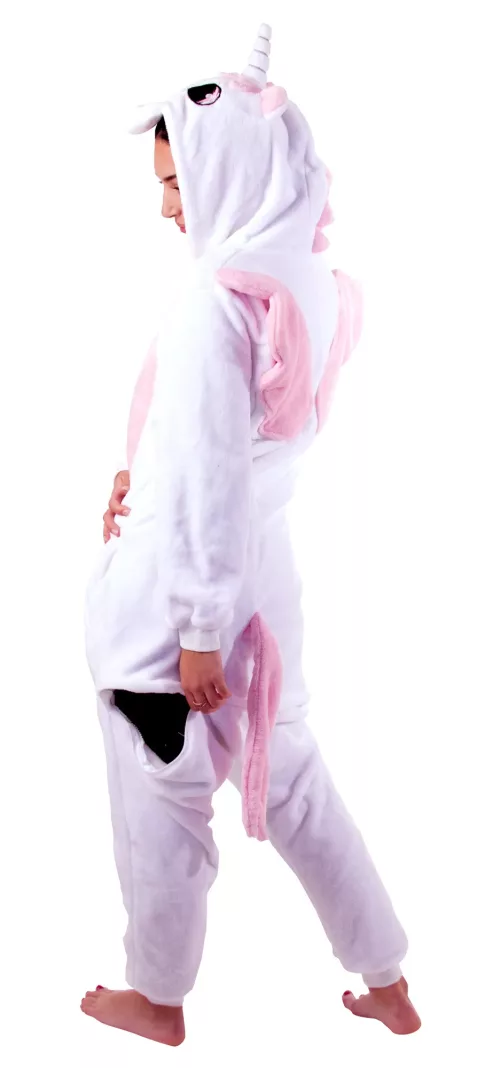 COSTUME KIGURUMI LICORNE ROSE ET BLANCHE ADULTE – Image 2