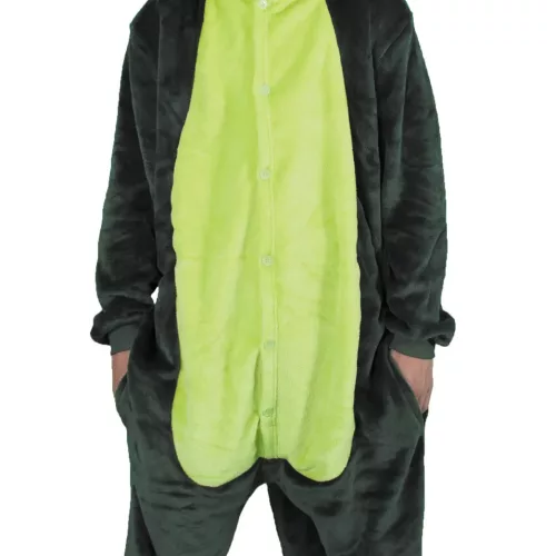 COSTUME KIGURUMI DINO VERT ENFANT T 11/14 ANS