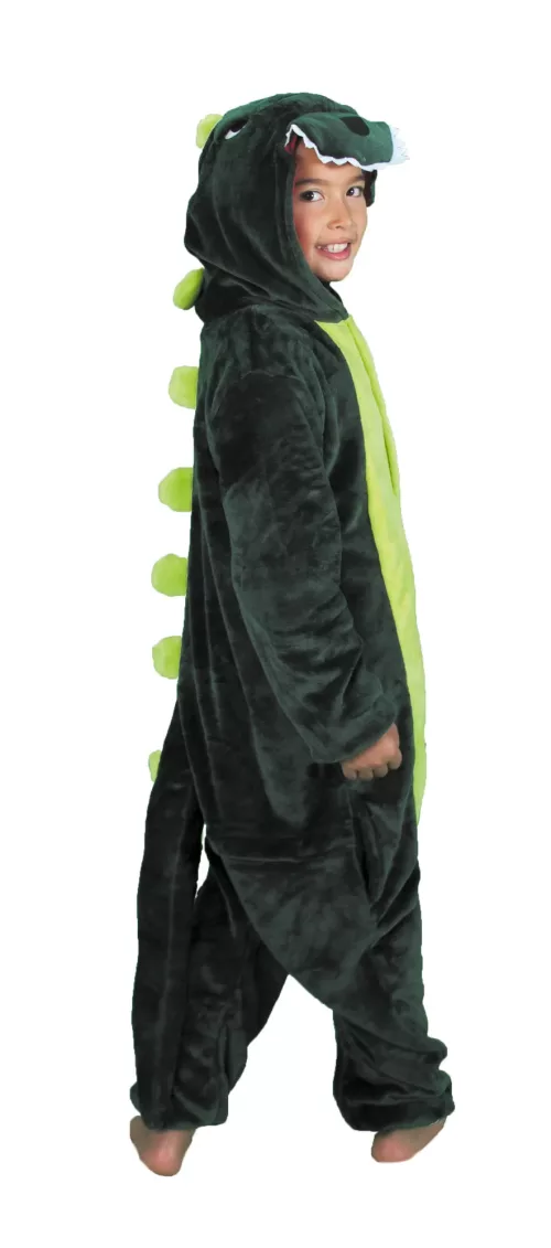 COSTUME KIGURUMI DINO VERT ENFANT T 11/14 ANS – Image 2