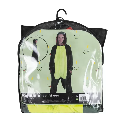 COSTUME KIGURUMI DINO VERT ENFANT T 11/14 ANS – Image 3