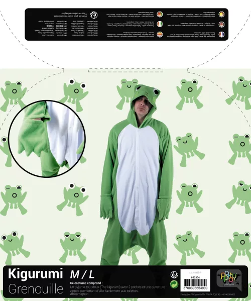 COSTUME KIGURUMI GRENOUILLE VERTE ADULTE – Image 2