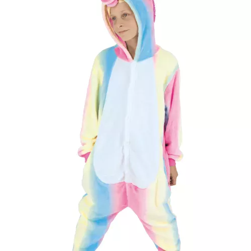 COSTUME KIGURUMI LICORNE ARC EN CIEL ENFANT T 7/9 ANS
