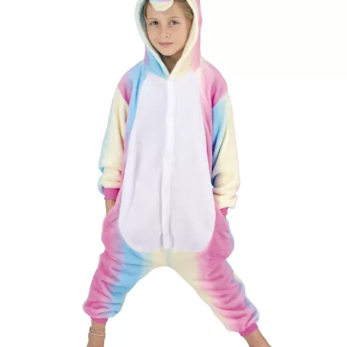 COSTUME KIGURUMI LICORNE ARC EN CIEL ENFANT T 4/6ANS