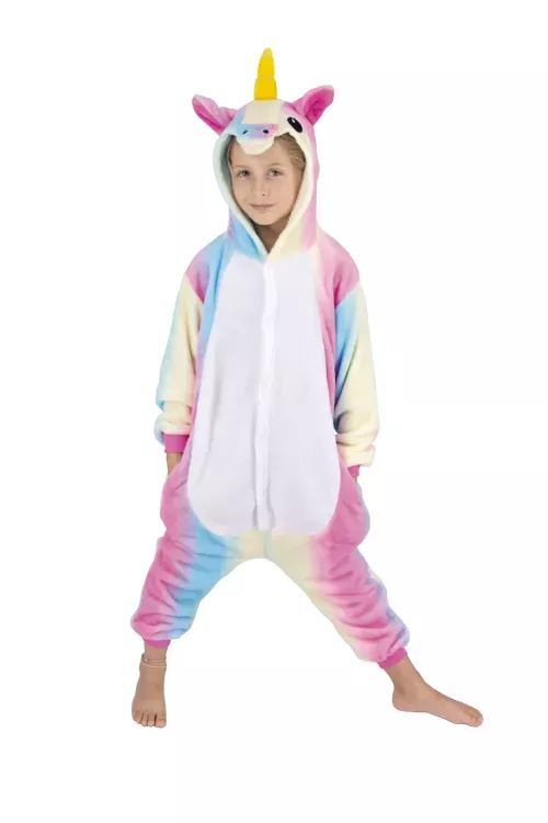 COSTUME KIGURUMI LICORNE ARC EN CIEL ENFANT T 4/6ANS