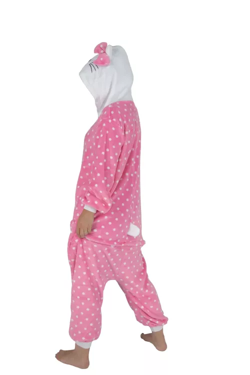 COSTUME KIGURUMI CHAT ROSE ENFANT T 11/14 ANS – Image 2